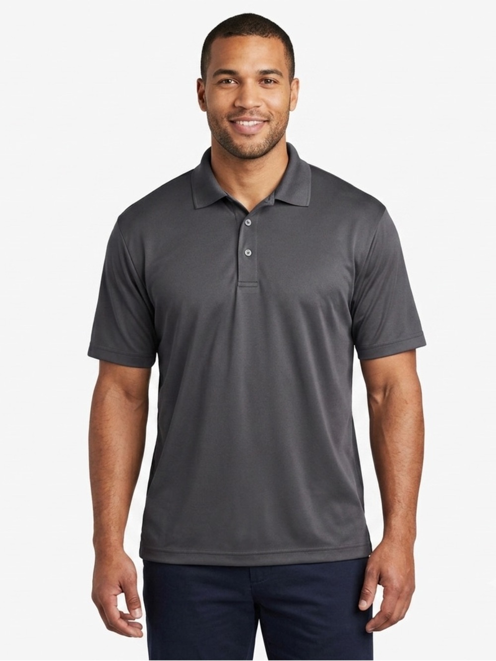 Ben Hogan Gray Performance Golf Polo Shirt